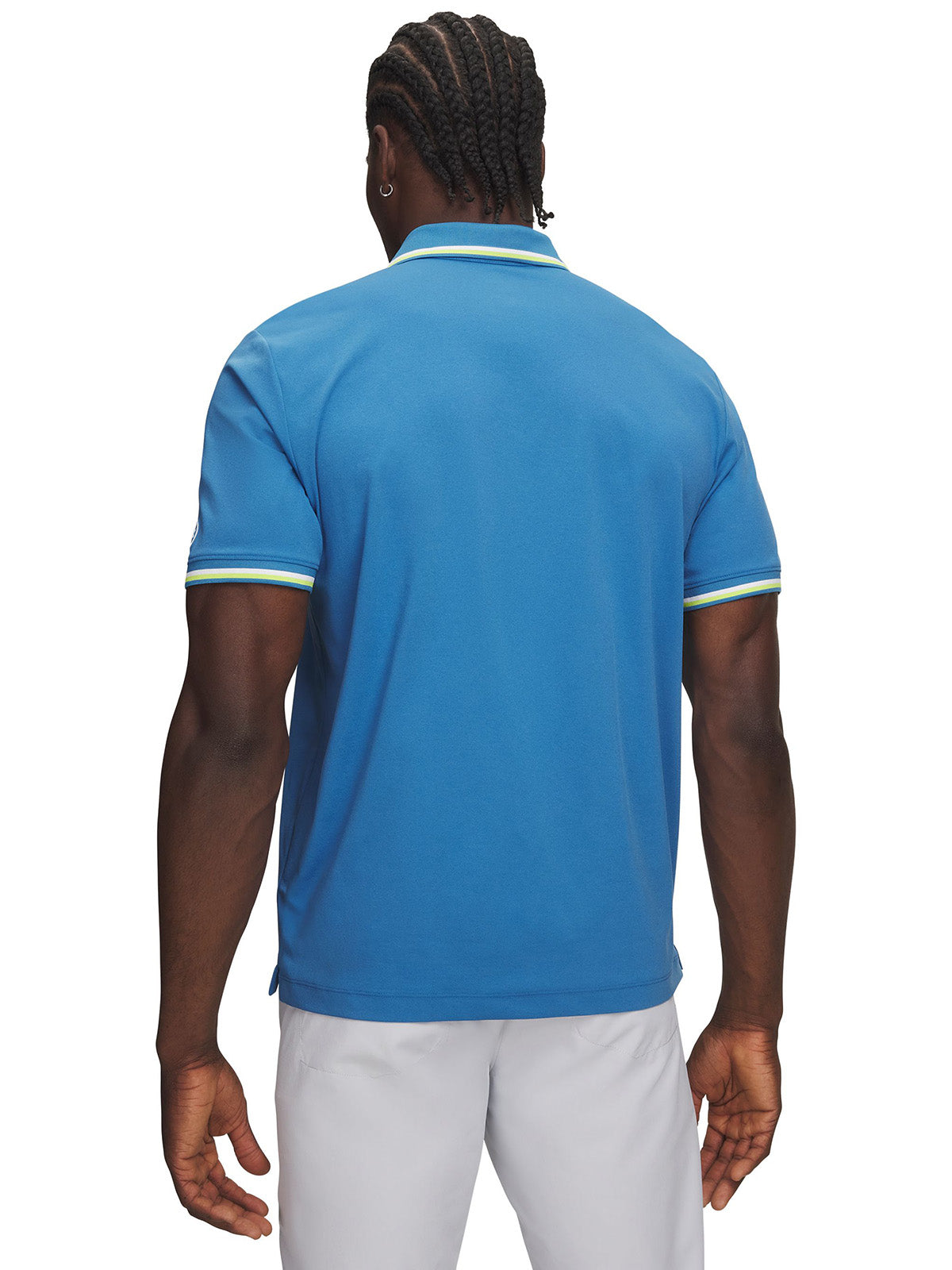 Polera manga corta UA ArmourDry Rib azul para hombre