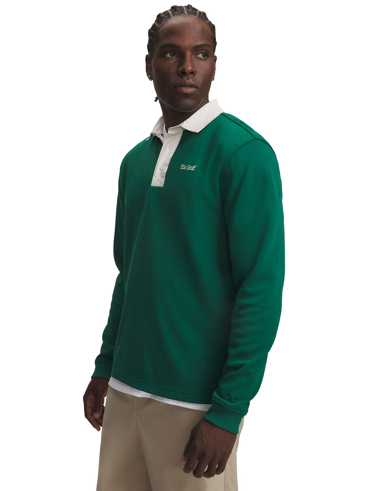 Polera manga larga UA Drive M ATP verde para hombre