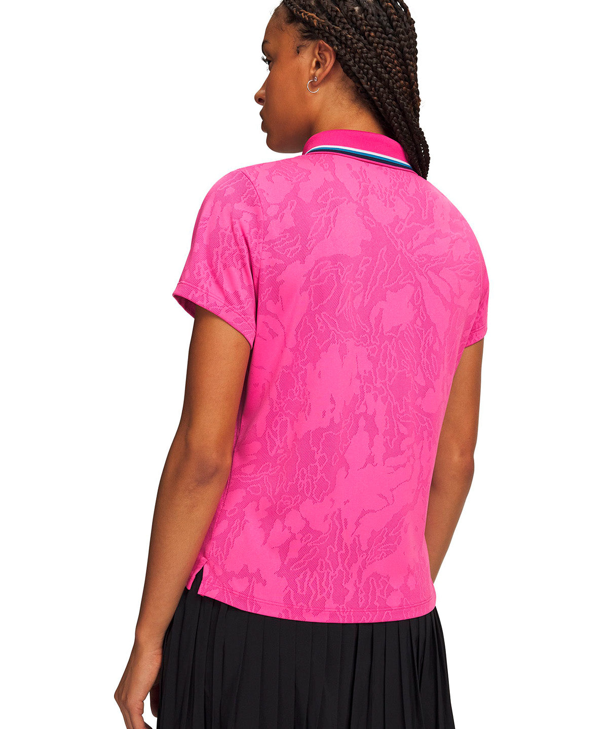 Polera manga corta UA ArmourDry rosada para mujer