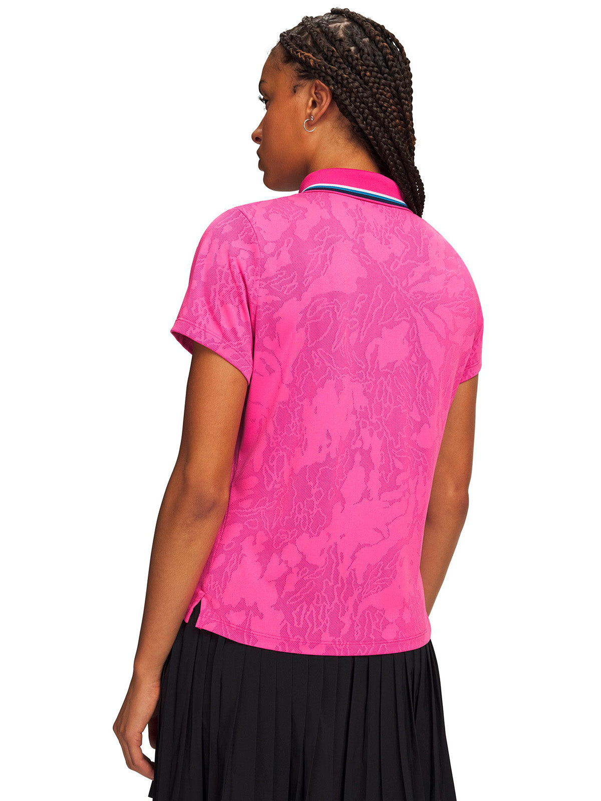 Polera manga corta UA ArmourDry rosada para mujer