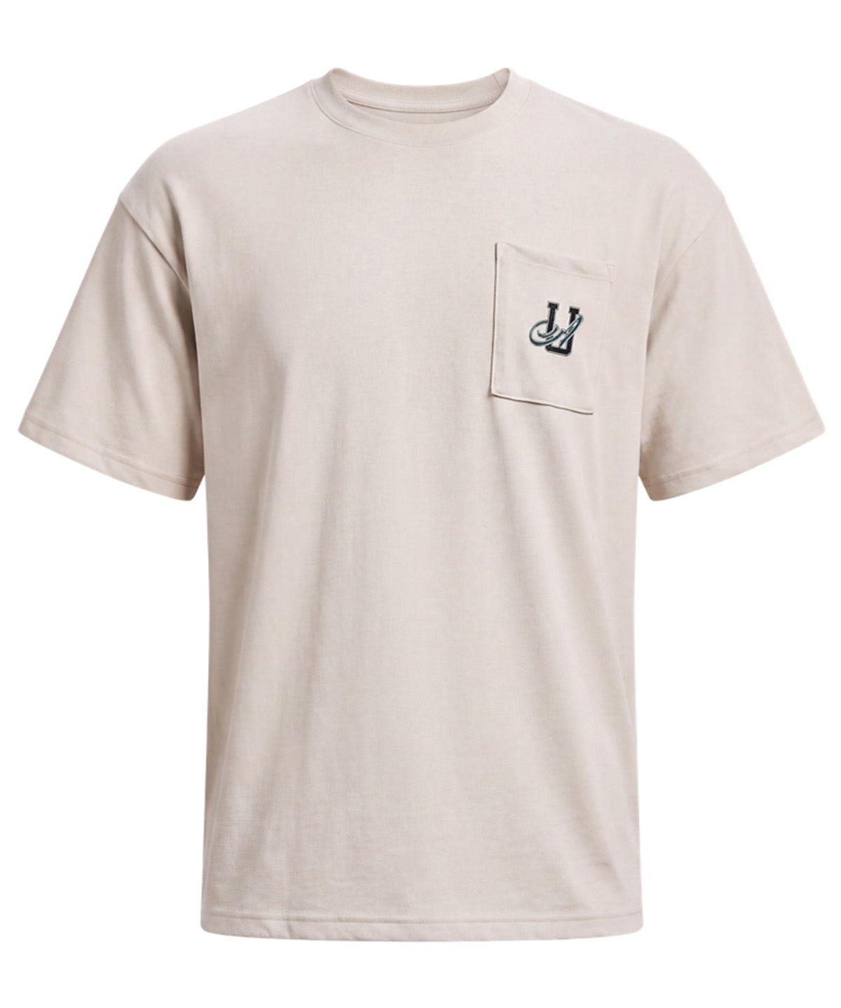 Polera manga corta UA Heavyweight Pocket blanco para hombre