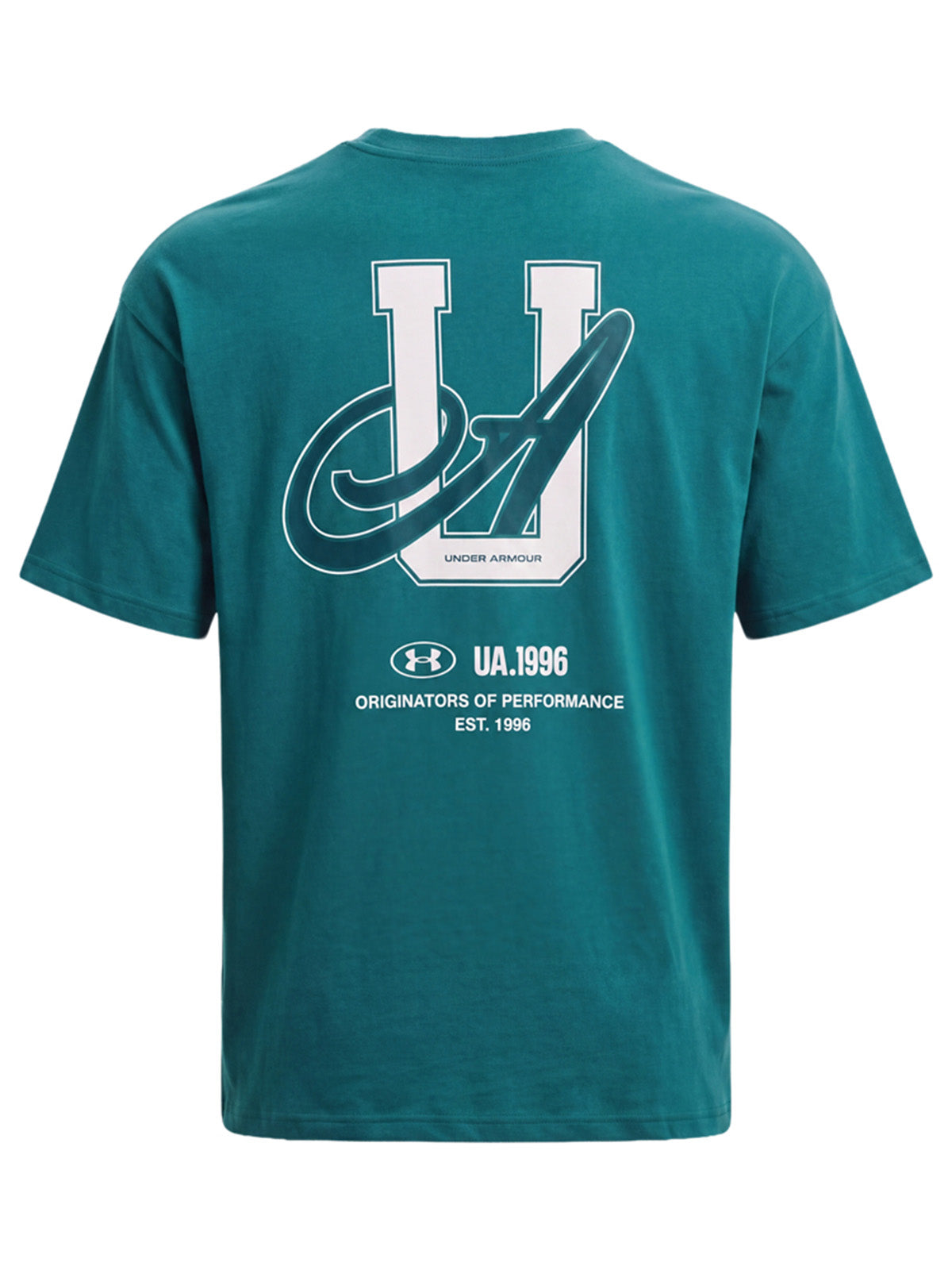 Polera manga corta UA Heavyweight Pocket verde para hombre