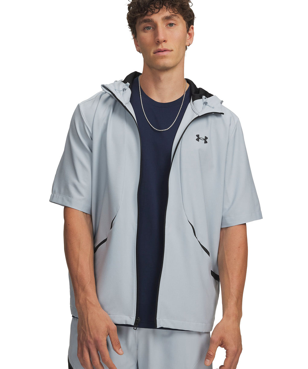 Chaqueta UA Unstoppable Woven gris para hombre