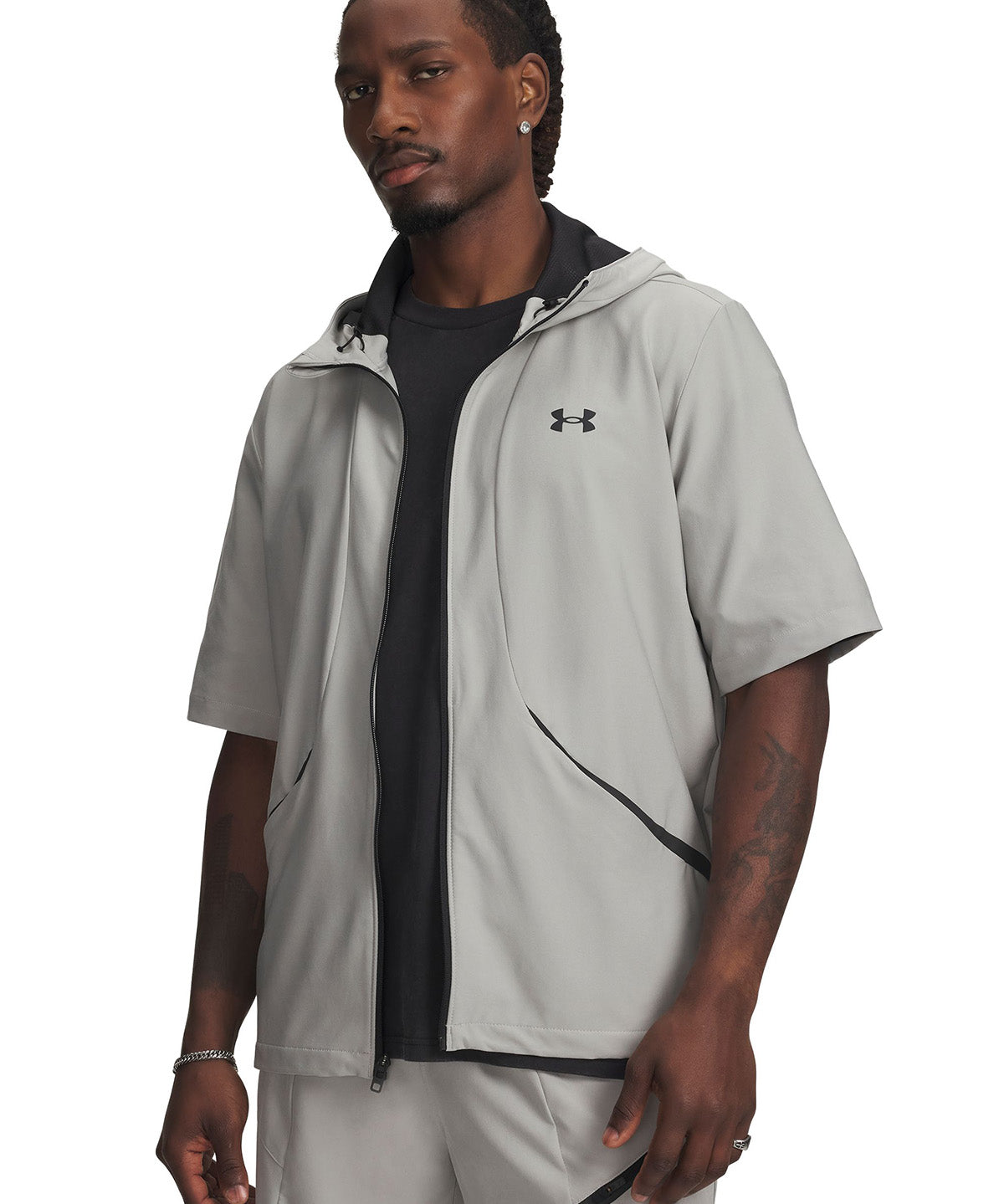 UA Unstoppable Woven SS Chaqueta gris para hombre