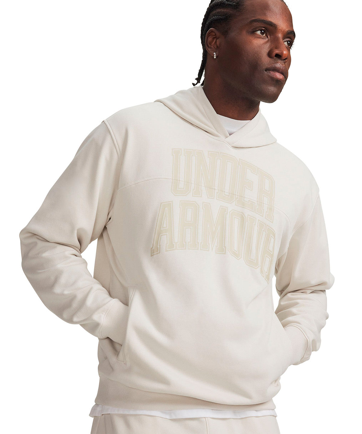 Poleron UA Rival Lightweight blanco para hombre