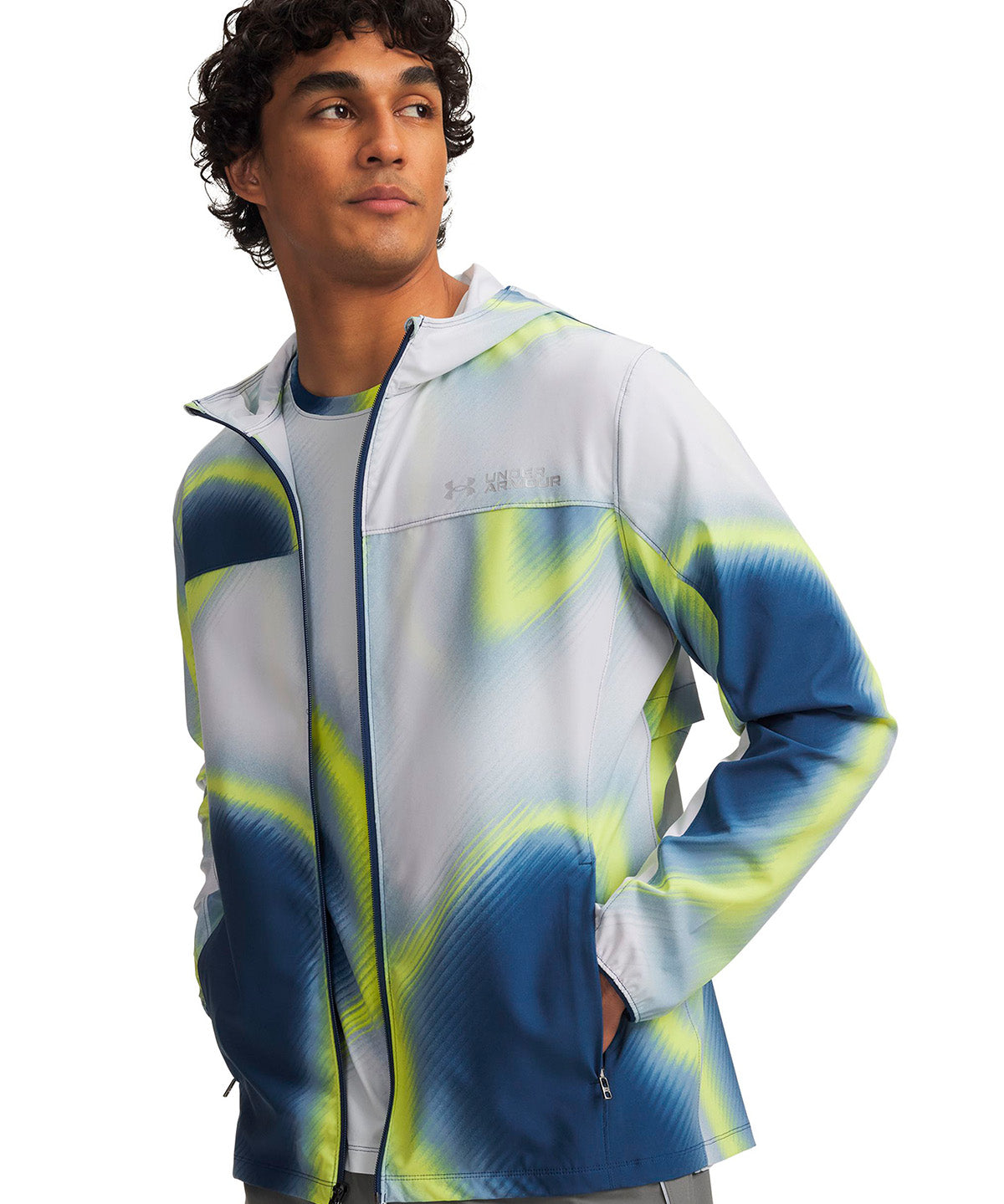 Chaqueta UA Velociti Storm azul marino para hombre