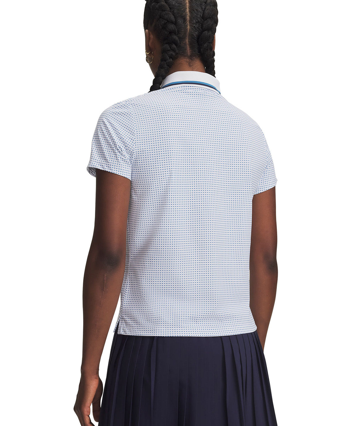 Polera manga corta UA ArmourDry Printed blanca para mujer