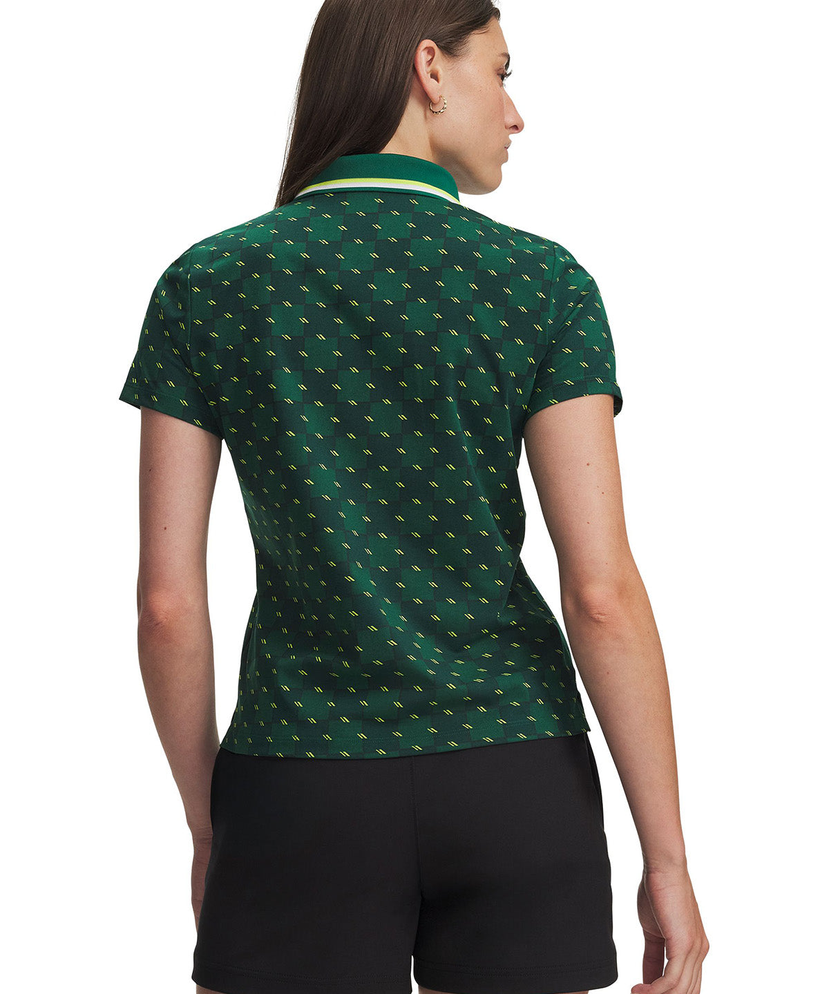 Polera manga corta UA ArmourDry Printed verde para mujer