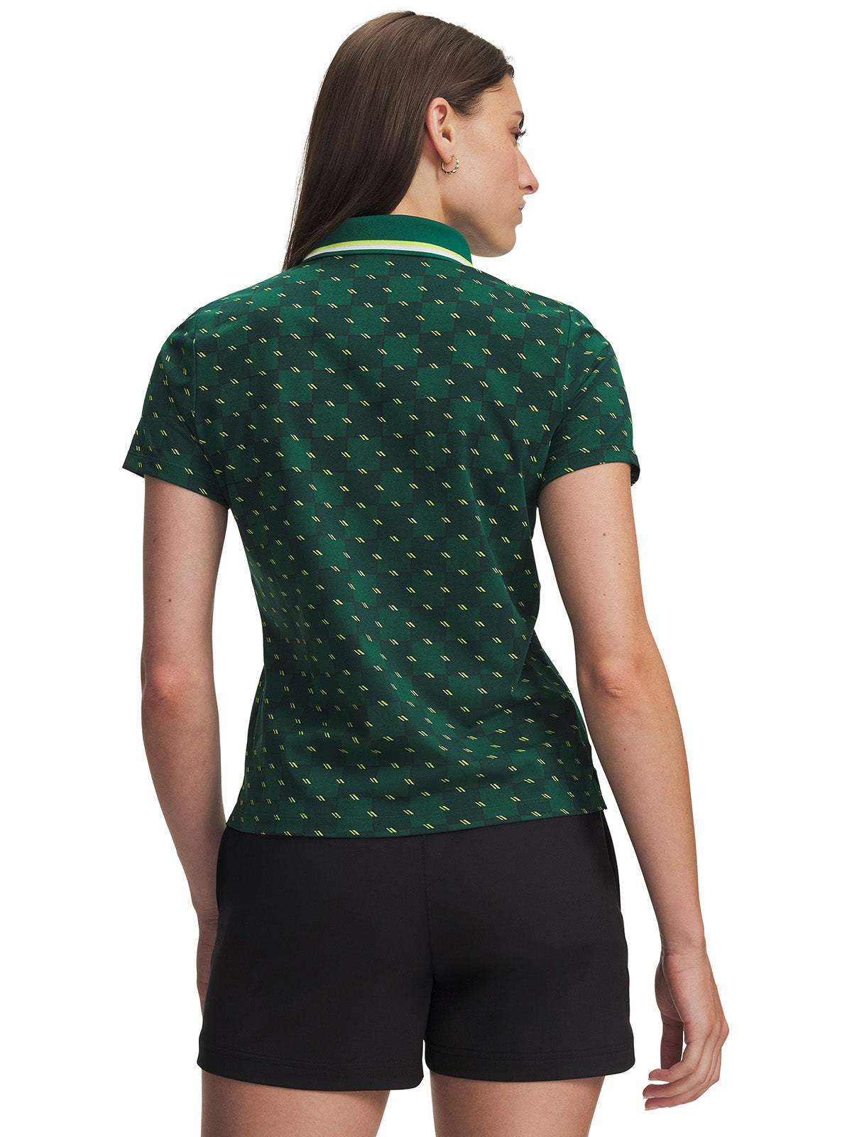 Polera manga corta UA ArmourDry Printed verde para mujer