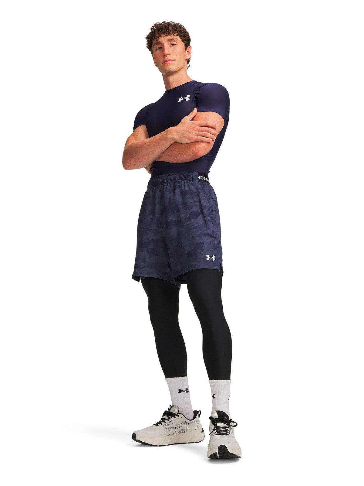 Short UA Vanish Woven 2.0 6" azul marino para hombre