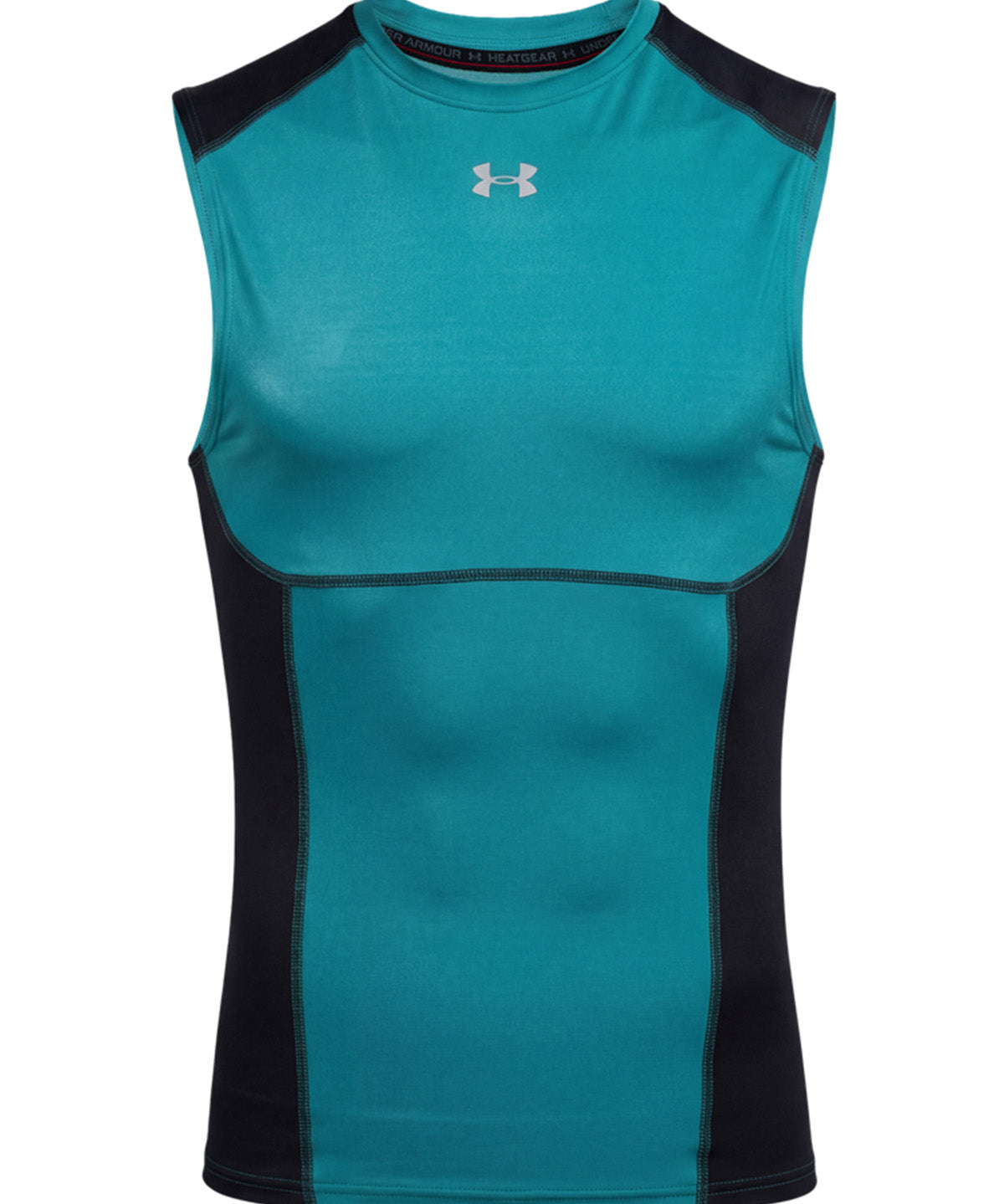 Primera capa superior HeatGear Elite Compression Manga Corta Hombre Verde