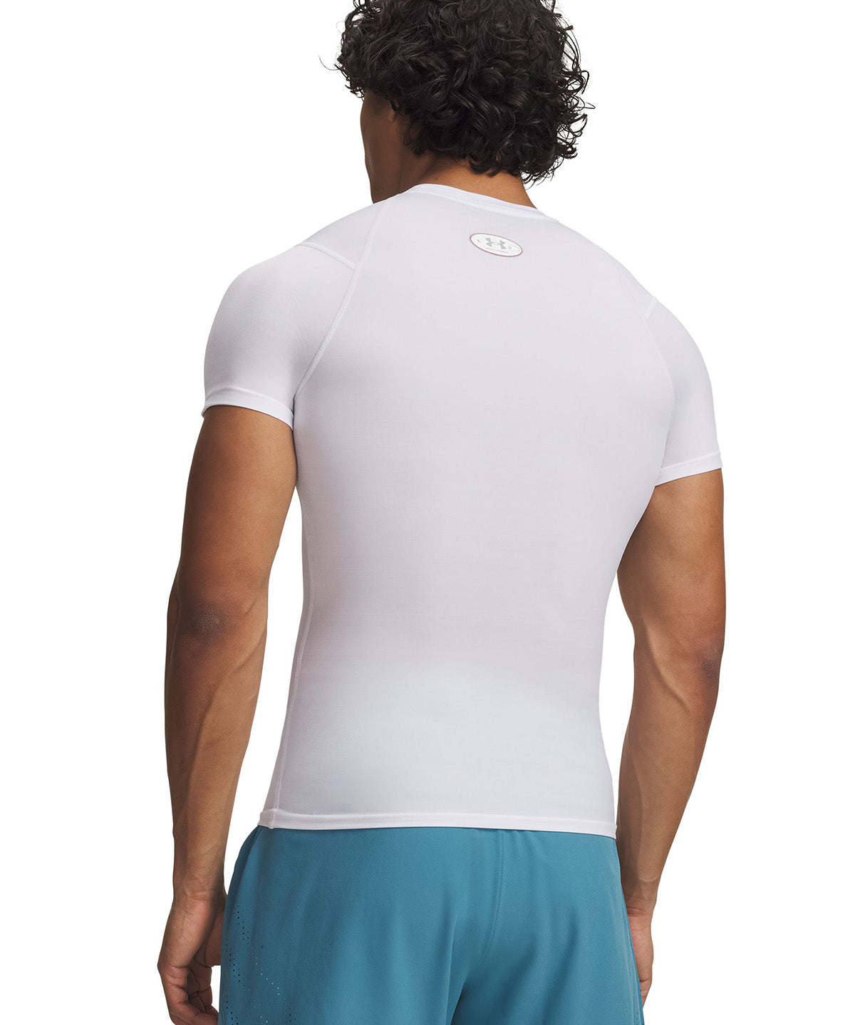 UA HG Elite Comp SS Primera Capa Superior blanco para Hombre