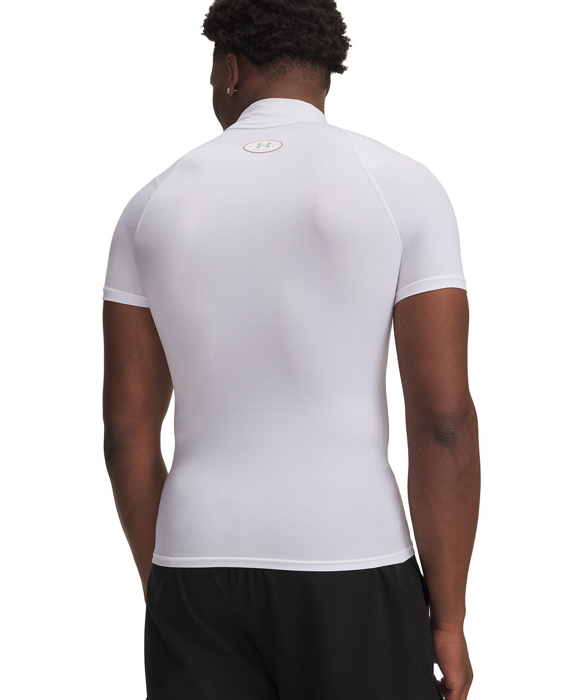 UA HG Elite Comp Mock SS Primera Capa Superior blanco para hombre
