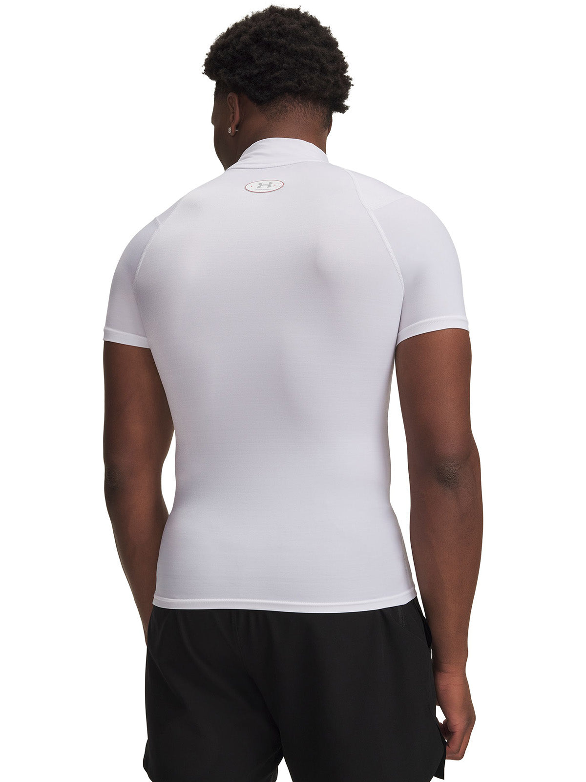 UA HG Elite Comp Mock SS Primera Capa Superior blanco para hombre