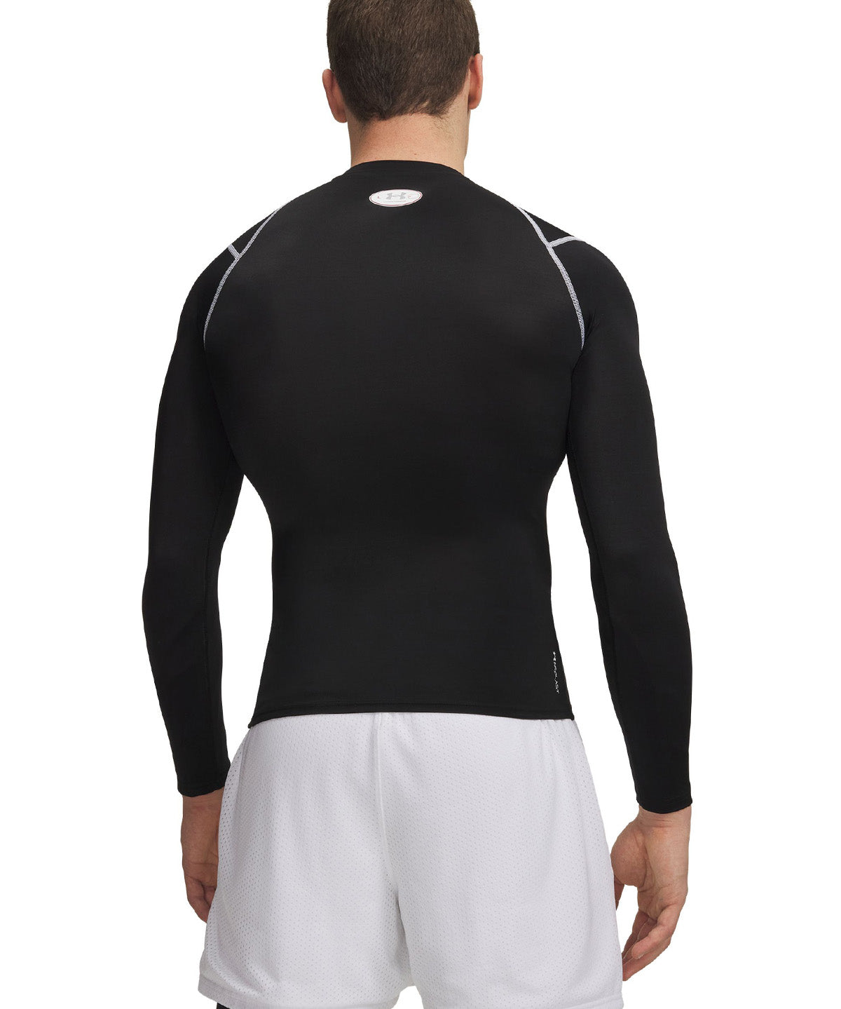 UA HG Elite Comp LS Primera Capa Superior Negro para Hombre