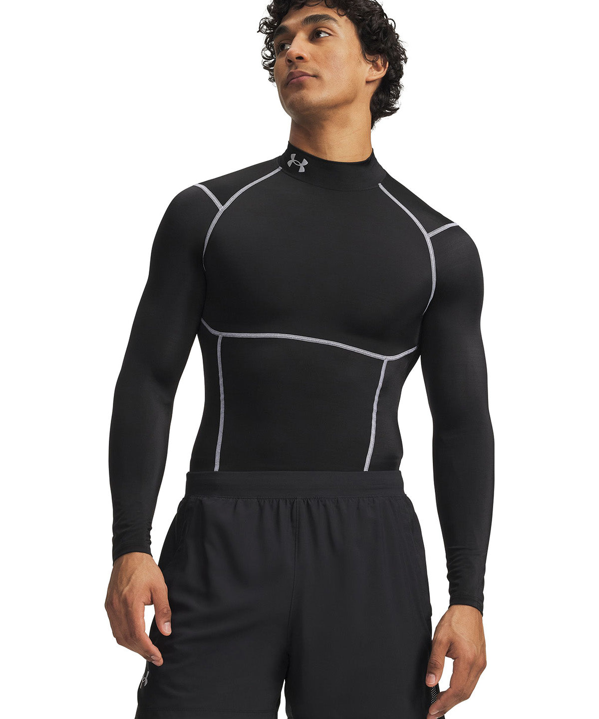 Primera capa superior HeatGear Elite Compression Mck Manga Larga Hombre Negro