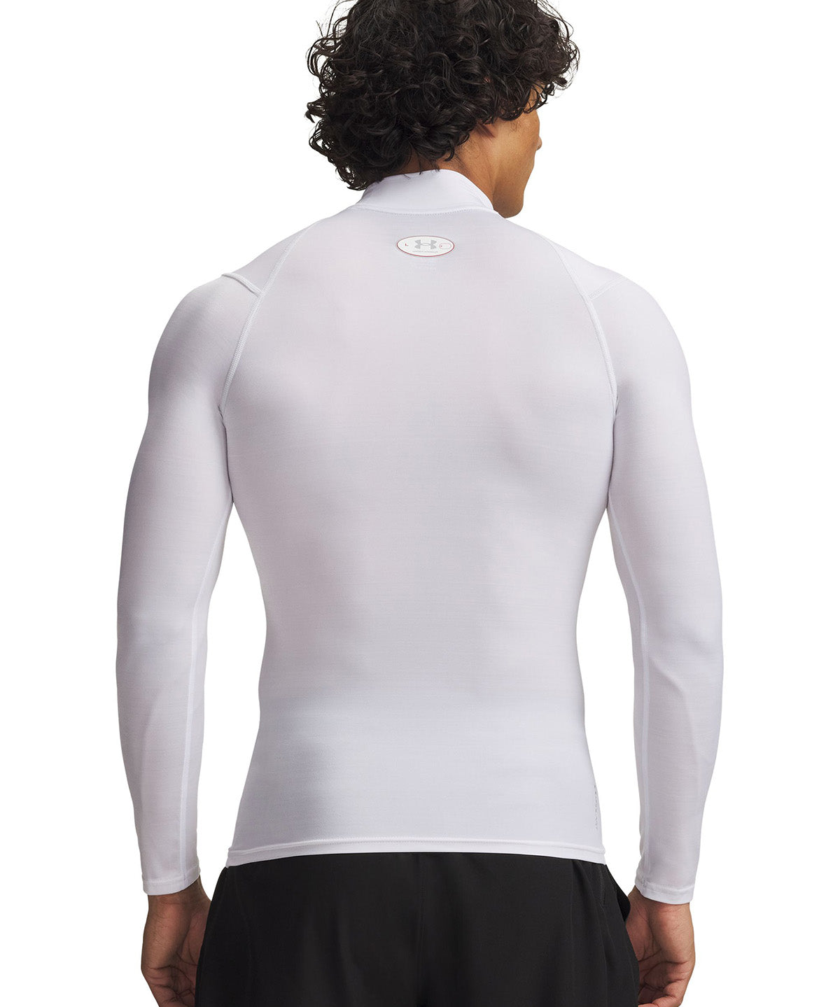 UA HG Elite Comp Mock LS Primera Capa Superior blanco para hombre