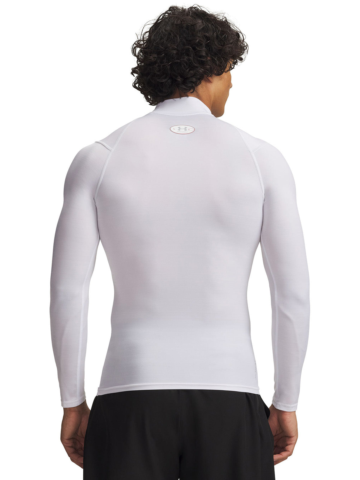 UA HG Elite Comp Mock LS Primera Capa Superior blanco para hombre