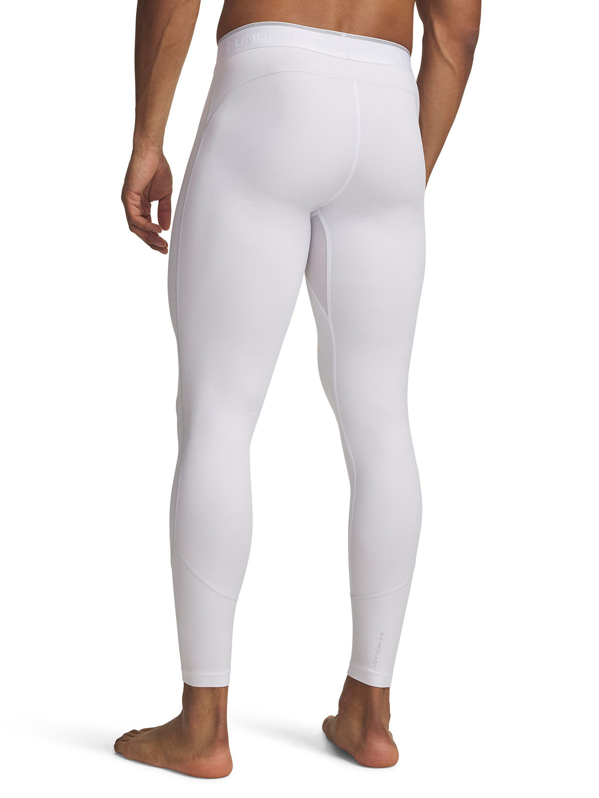 UA HG Elite Leggings Primera Capa Inferior Blanca para Hombre