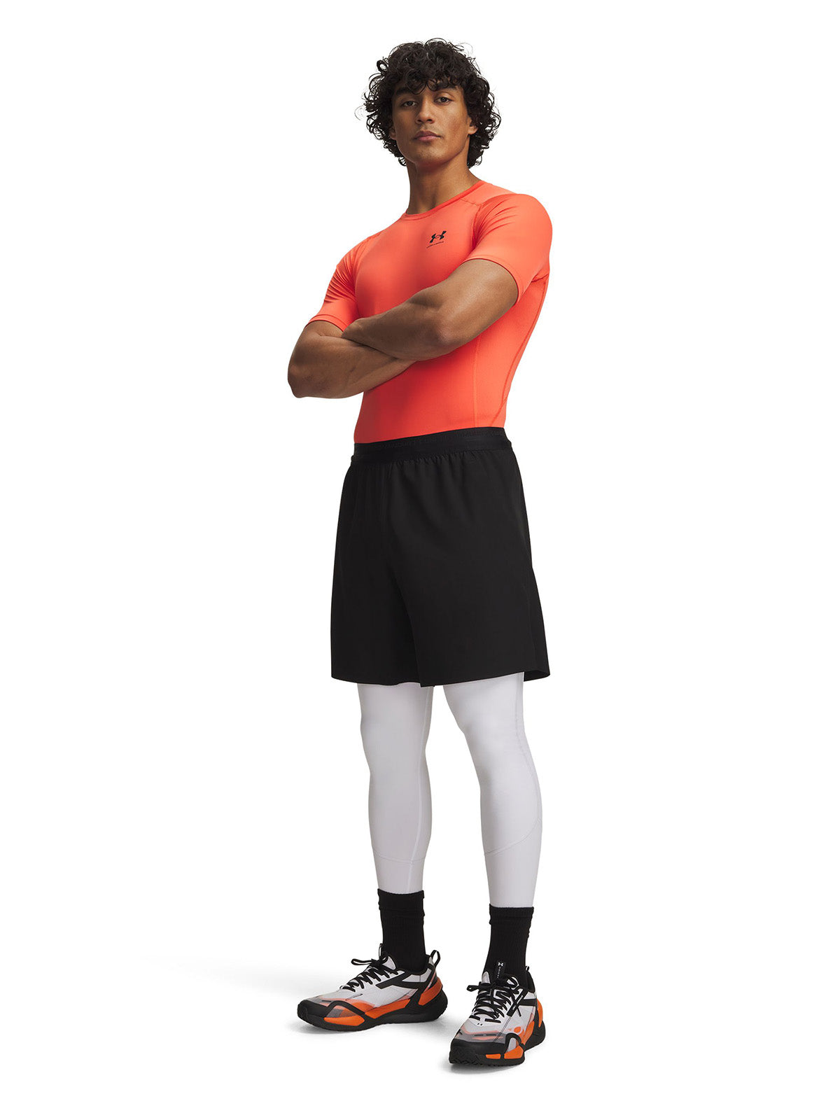 UA HG Elite Leggings Primera Capa Inferior Blanca para Hombre