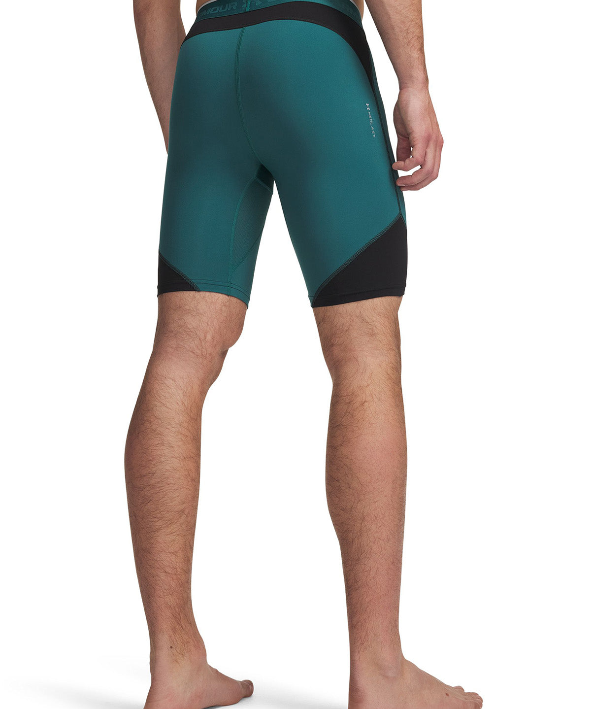 UA HG Elite Long Shorts Calza verde para hombre