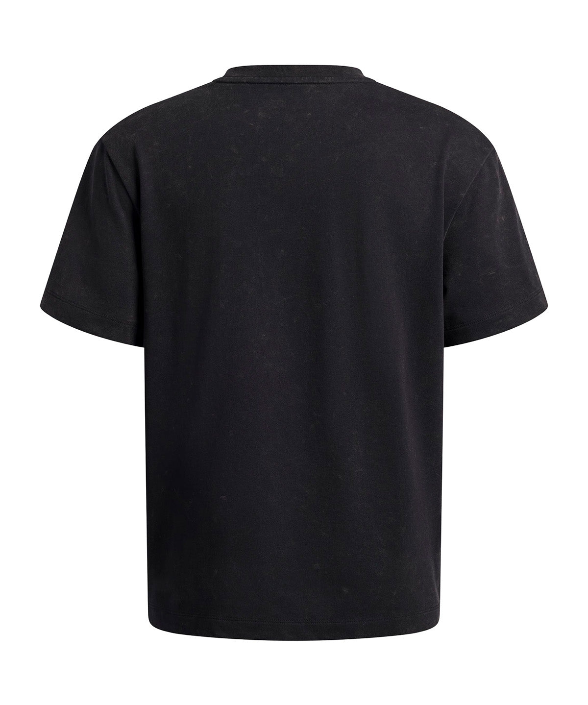 Polera manga corta UA Heavyweight Wash negro para niño