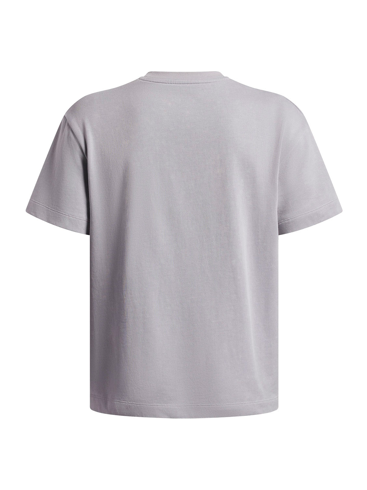 Polera manga corta UA Heavyweight Wash gris para niño