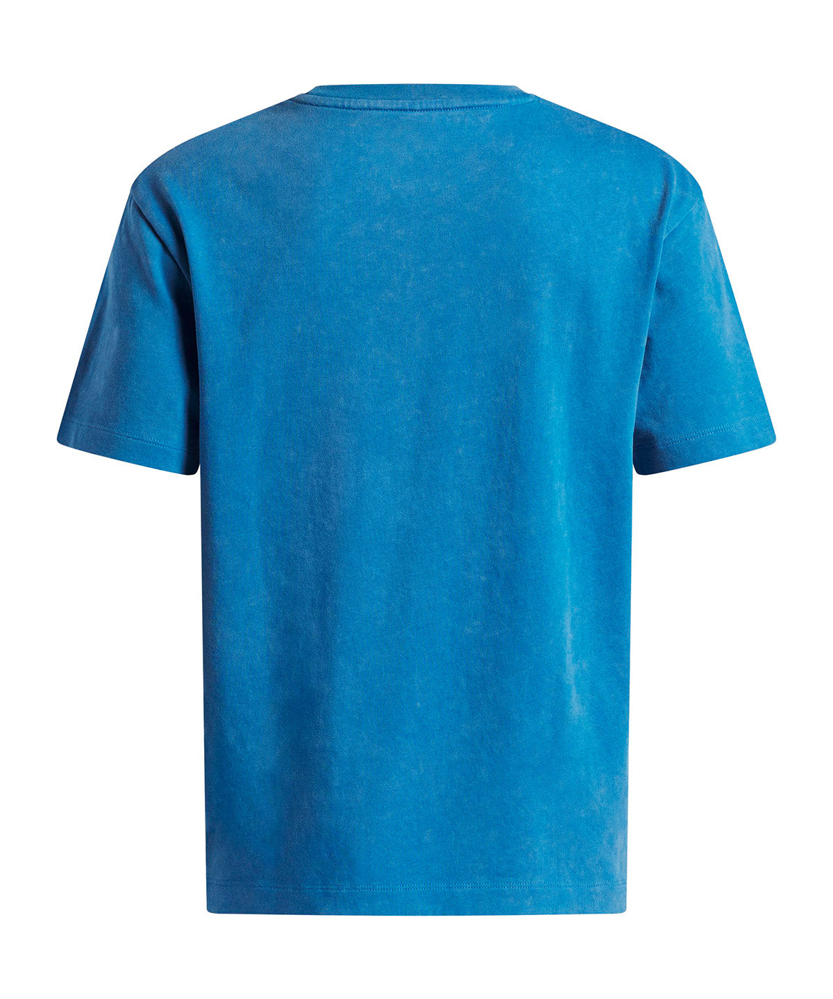 Polera manga corta UA Heavyweight Wash azul para niño