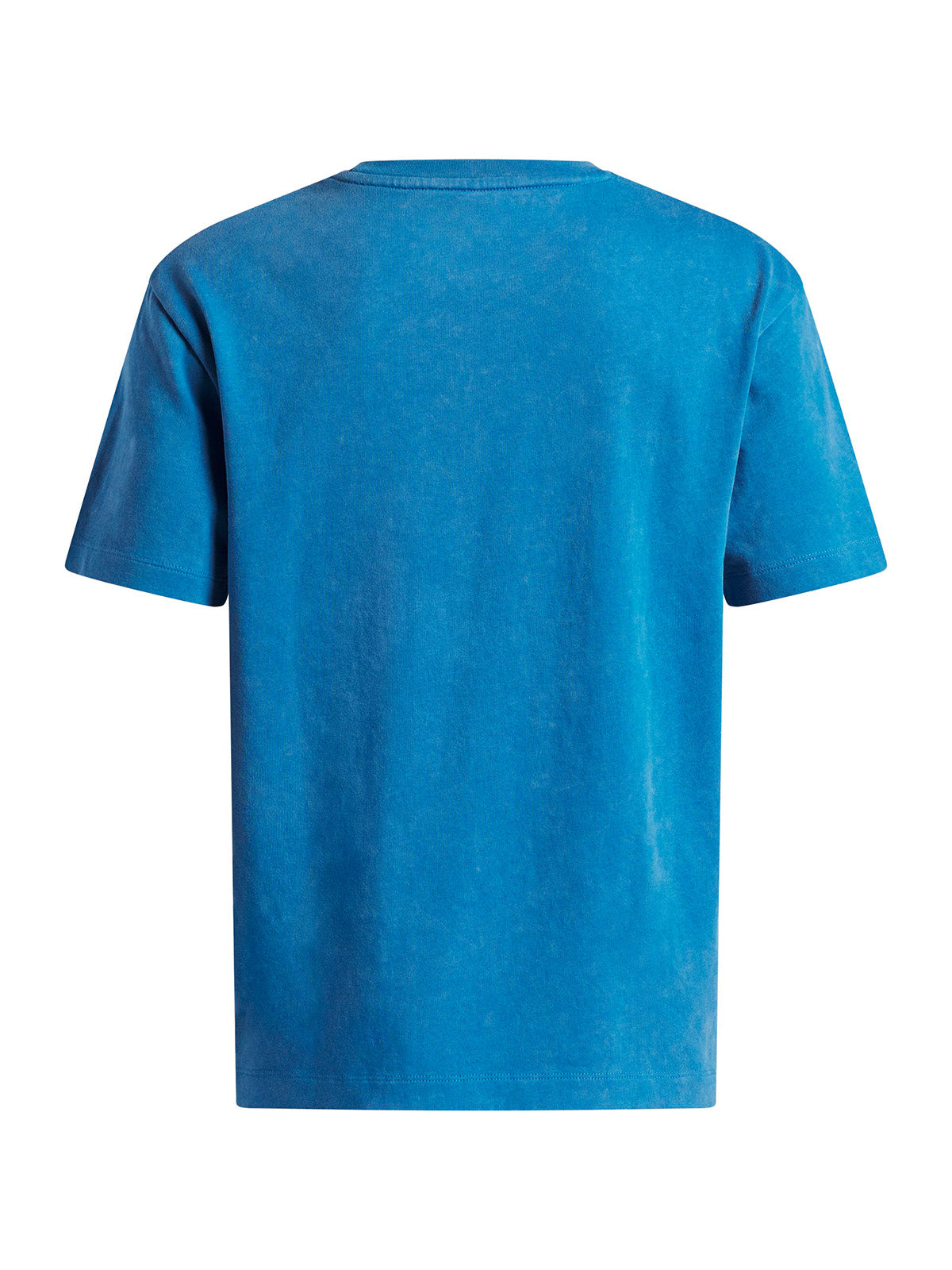 Polera manga corta UA Heavyweight Wash azul para niño