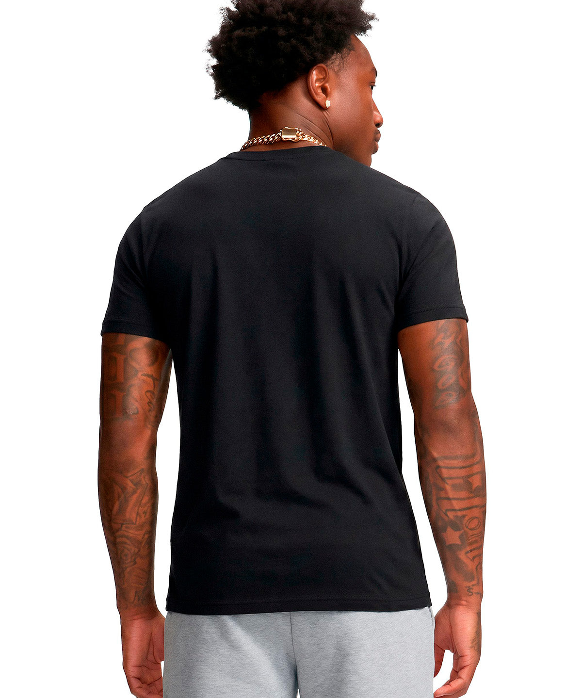 Polera manga corta UA The Bouncy Tee negro para hombre