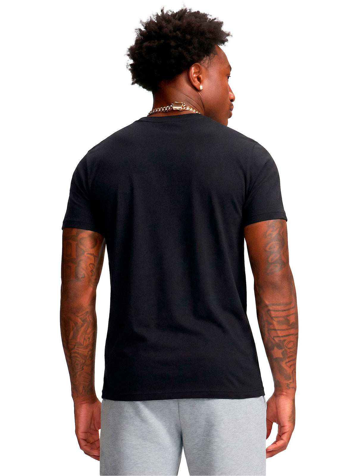 Polera manga corta UA The Bouncy Tee negro para hombre