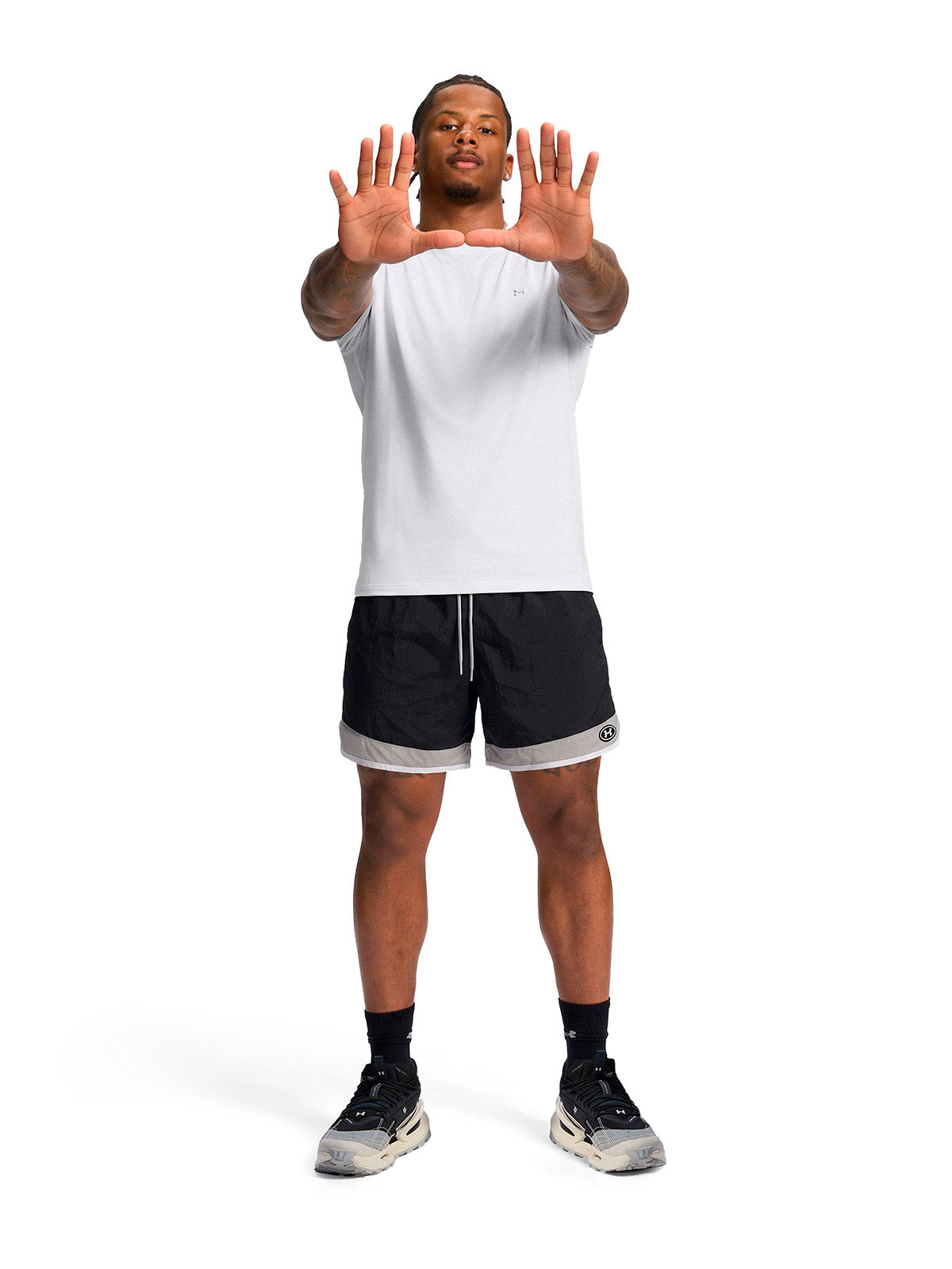 Polera manga corta UA The Bouncy Tee blanco para hombre