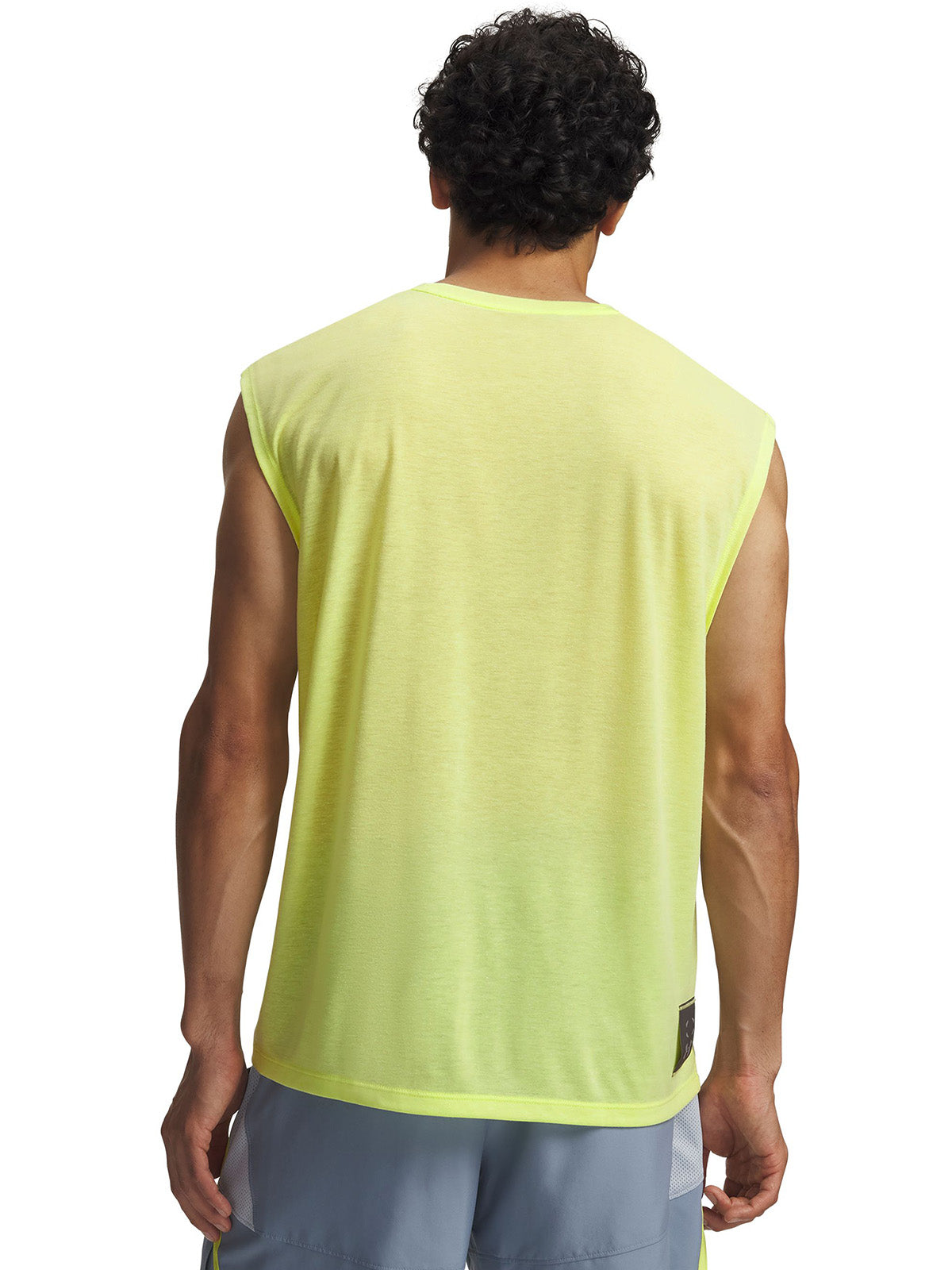Polera sin manga UA HB Run Aeris amarilla para hombre