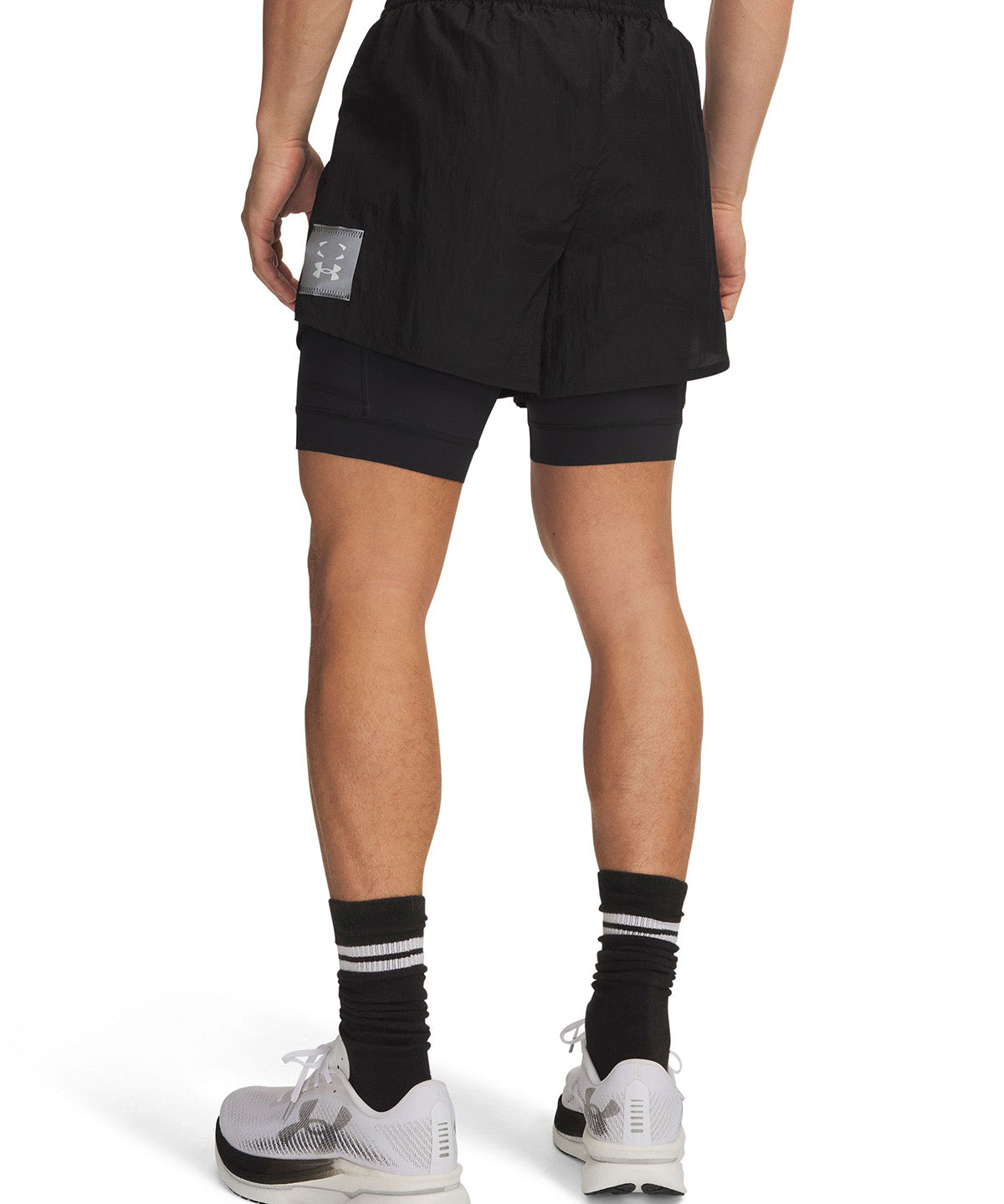 Short UA HB Run negro para hombre
