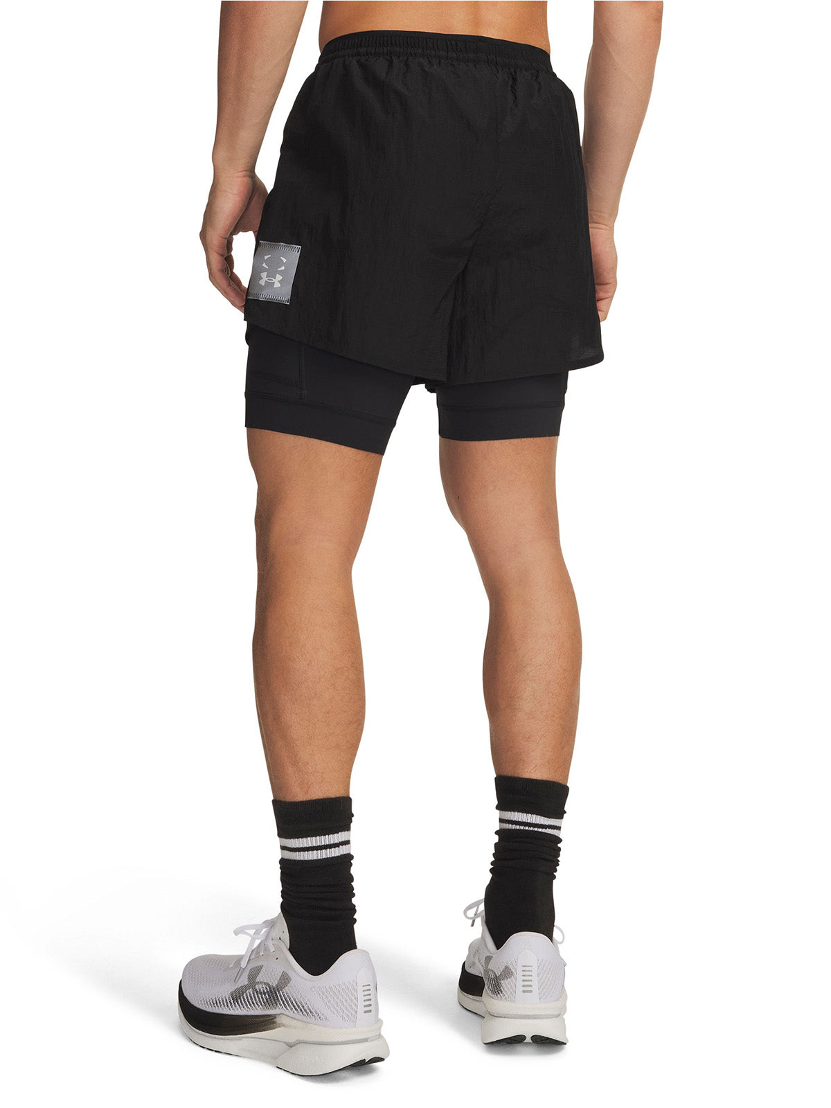 Short UA HB Run negro para hombre