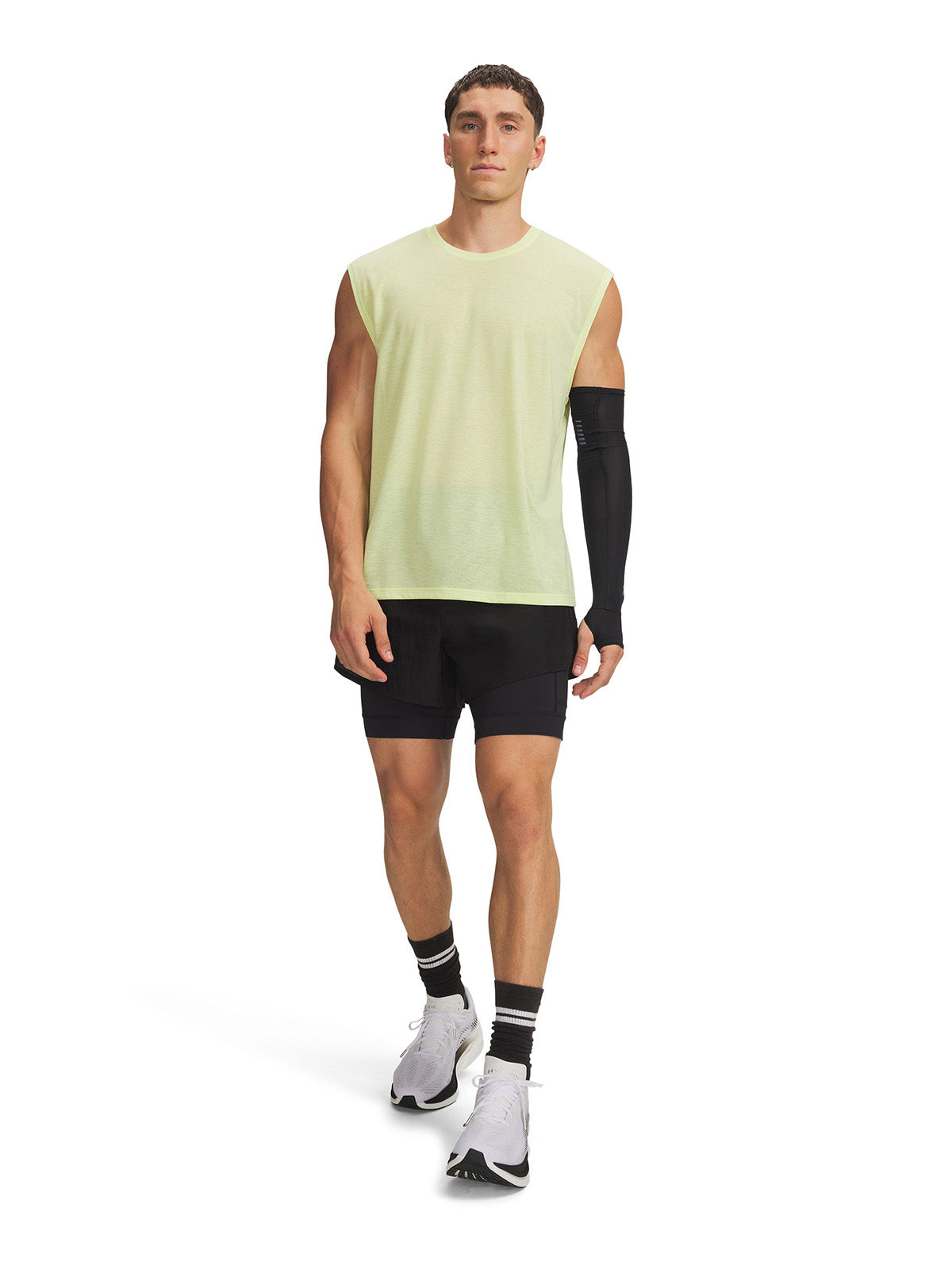 Short UA HB Run negro para hombre