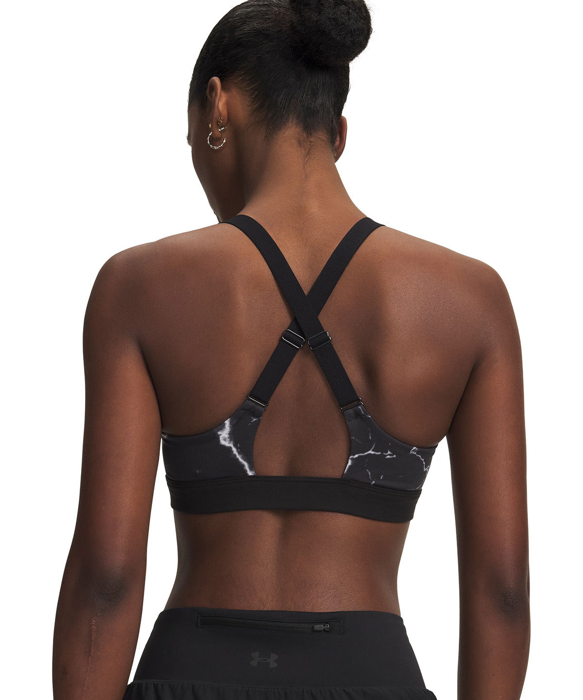 Peto UA HB Run Printed negro para mujer
