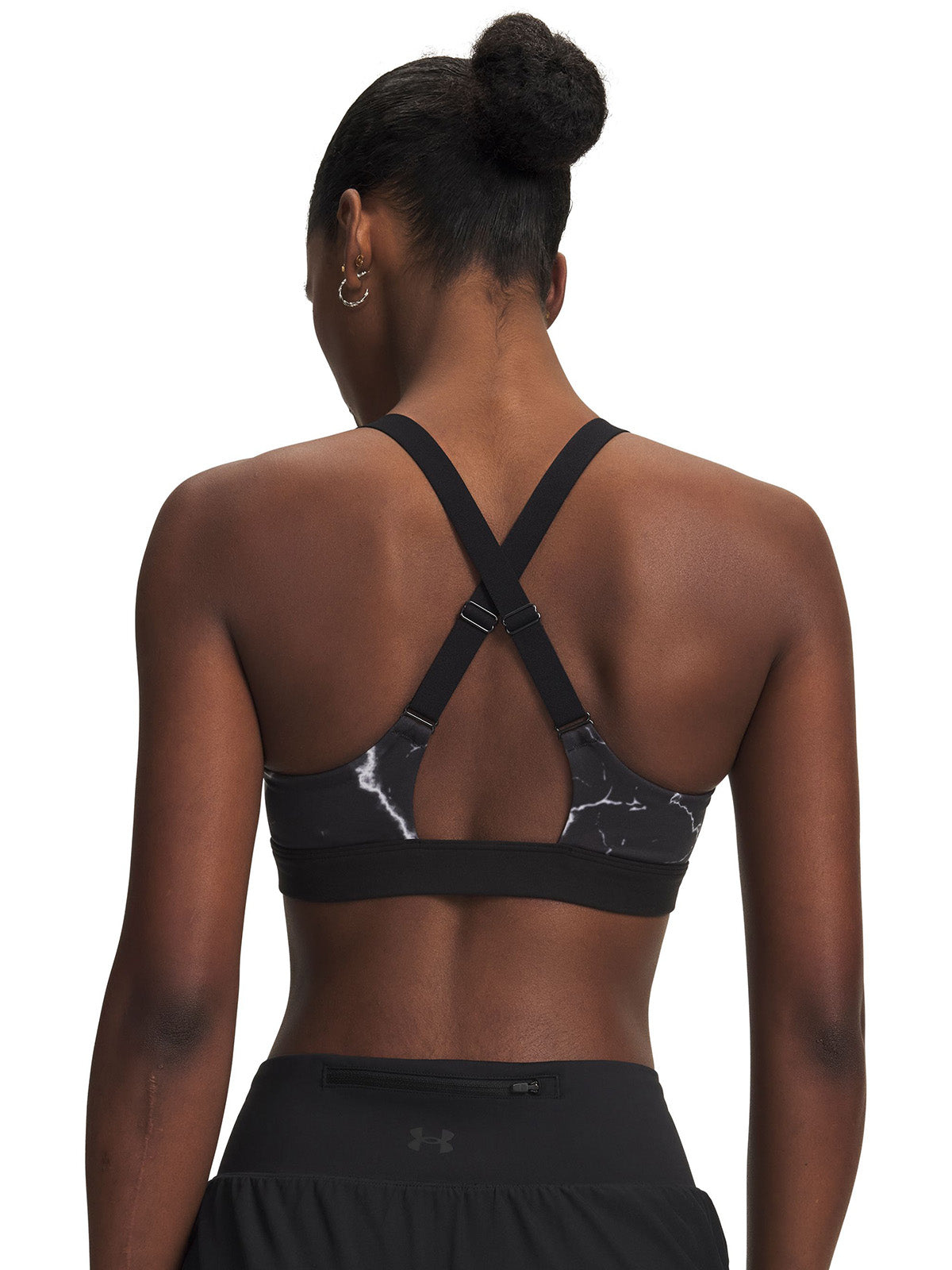 Peto UA HB Run Printed negro para mujer