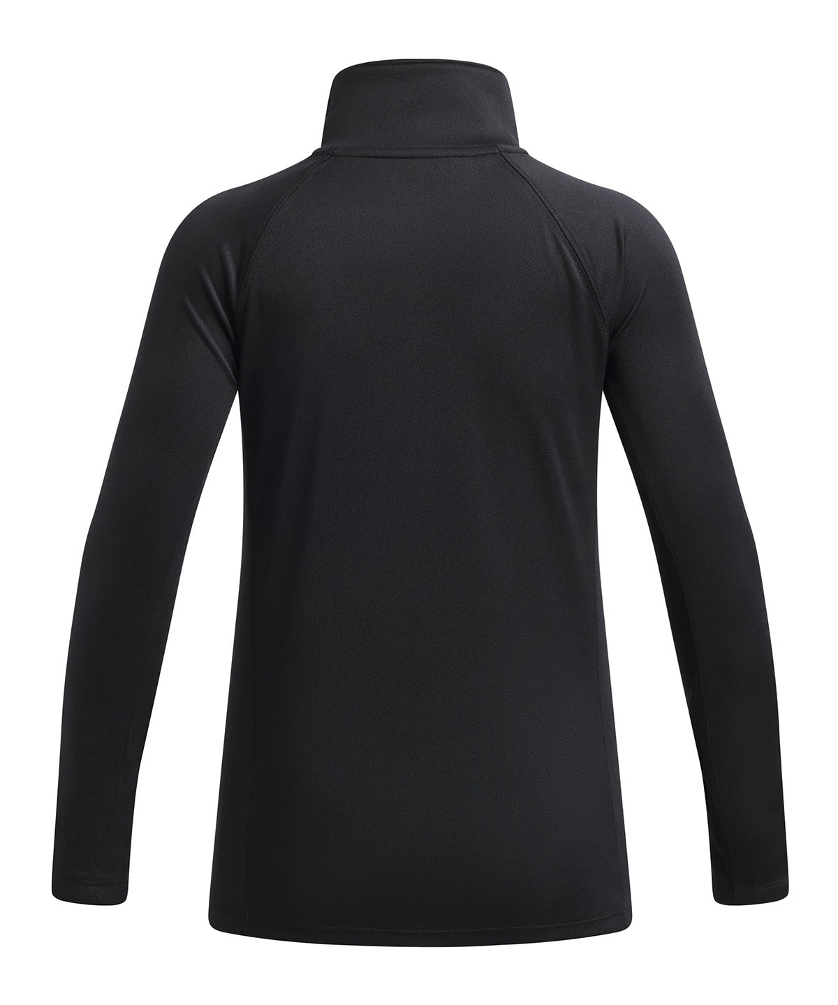 Poleron UA Tech Branded ½ Zip negro para niña