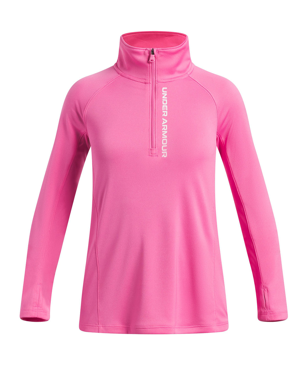 Poleron UA Tech Branded ½ Zip rosado para niña