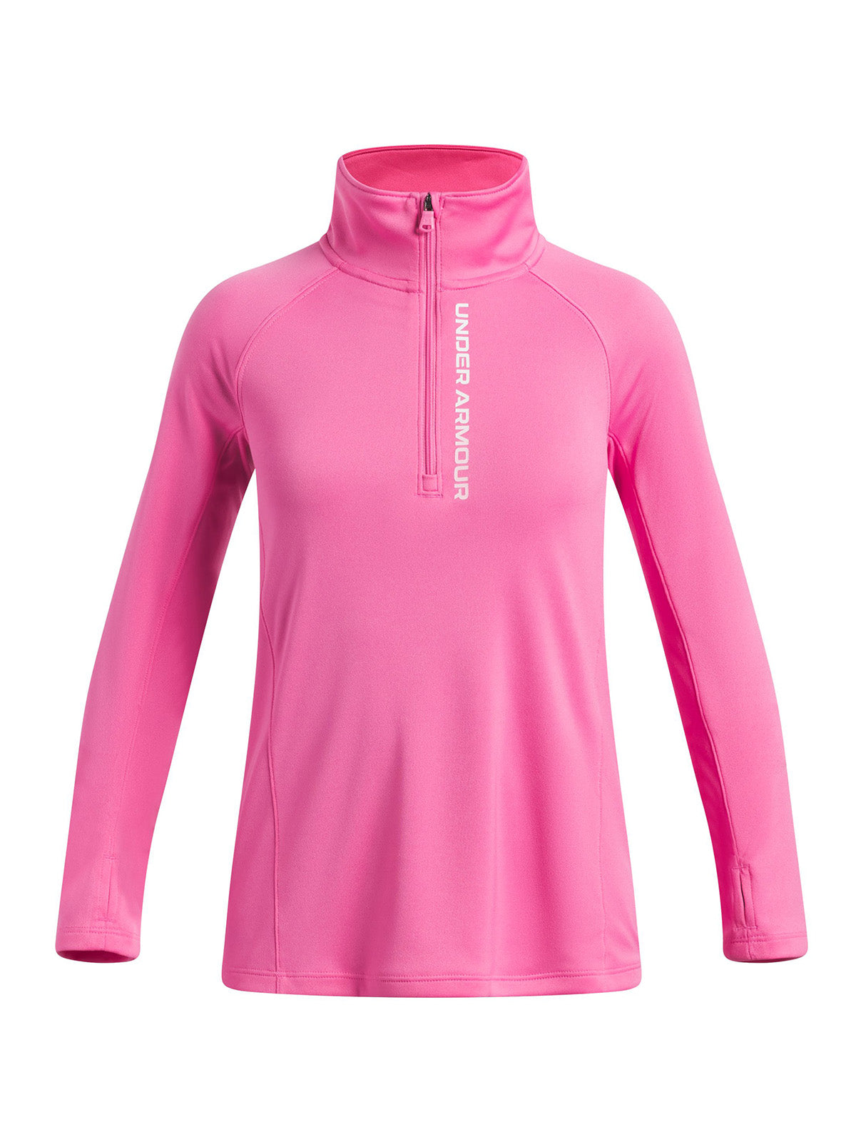 Poleron UA Tech Branded ½ Zip rosado para niña