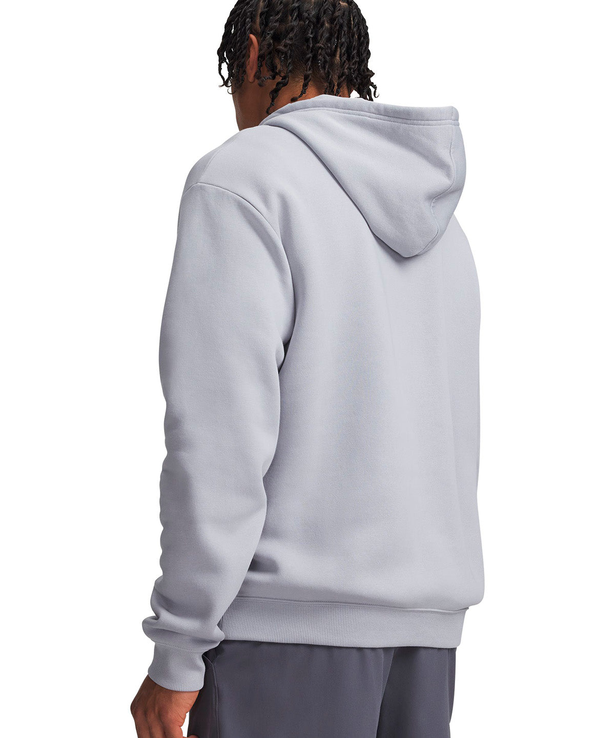 Poleron UA Rival Fleece Camo Fill gris para hombre