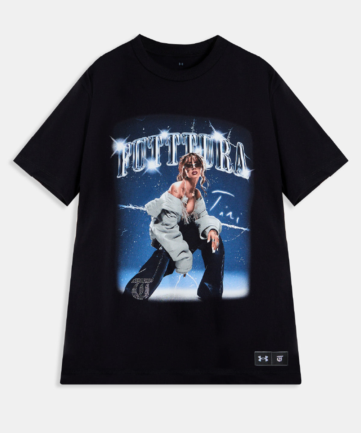 Polera Oversized TINI Unisex Negra- FUTTTURA