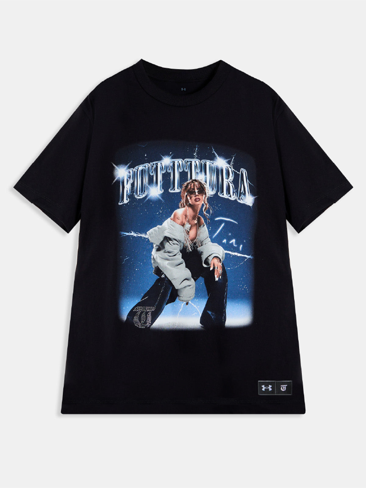 Polera Oversized TINI Unisex Negra- FUTTTURA