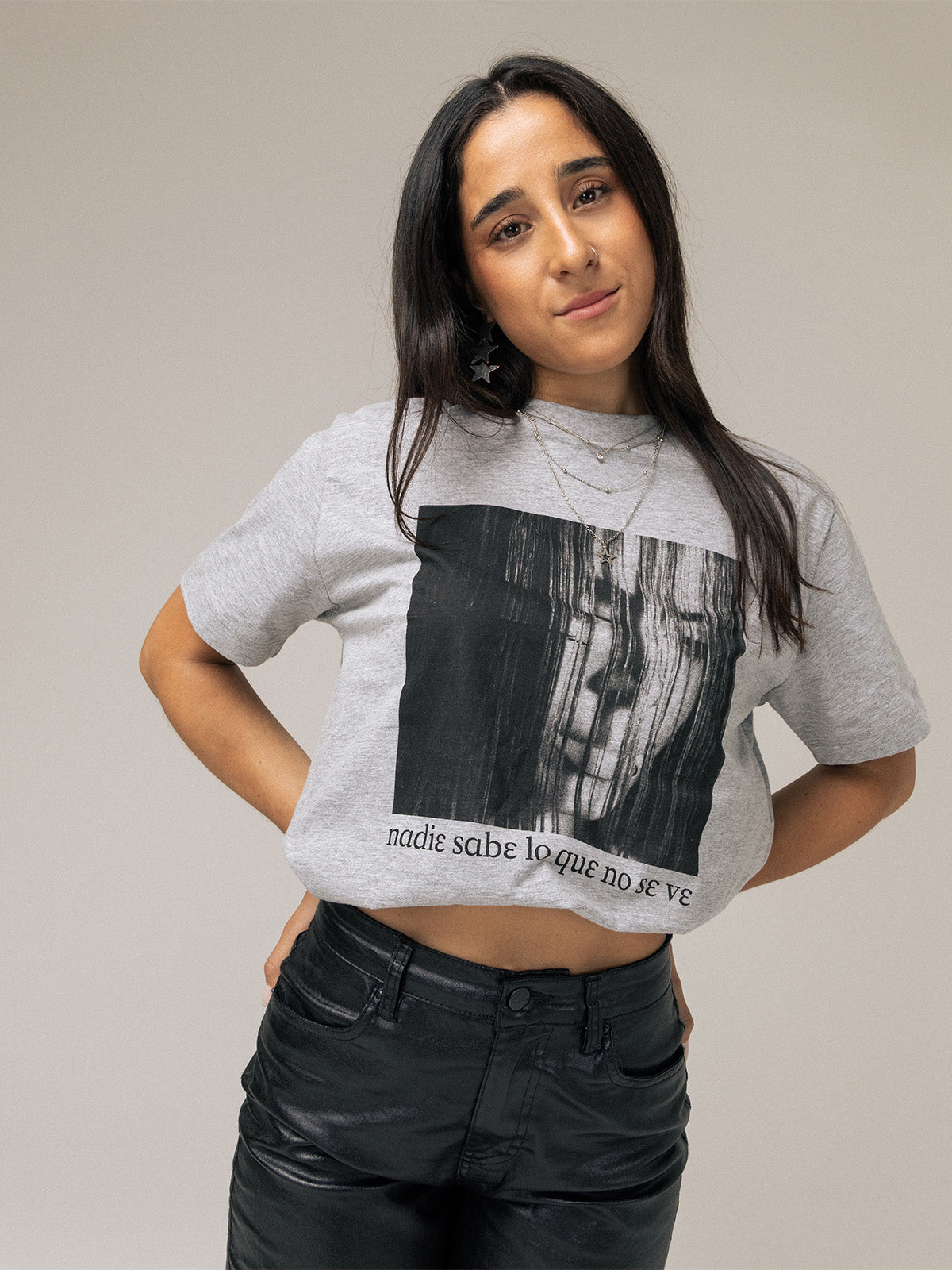 Polera Oversized TINI Unisex Gris