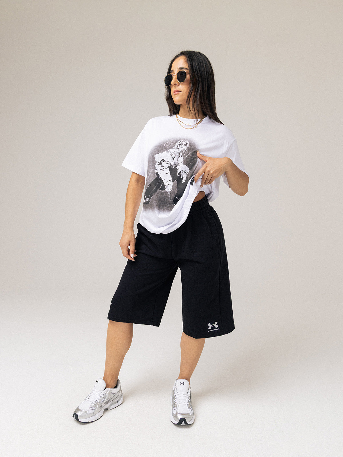 Polera Oversized TINI Unisex Blanca - Tini