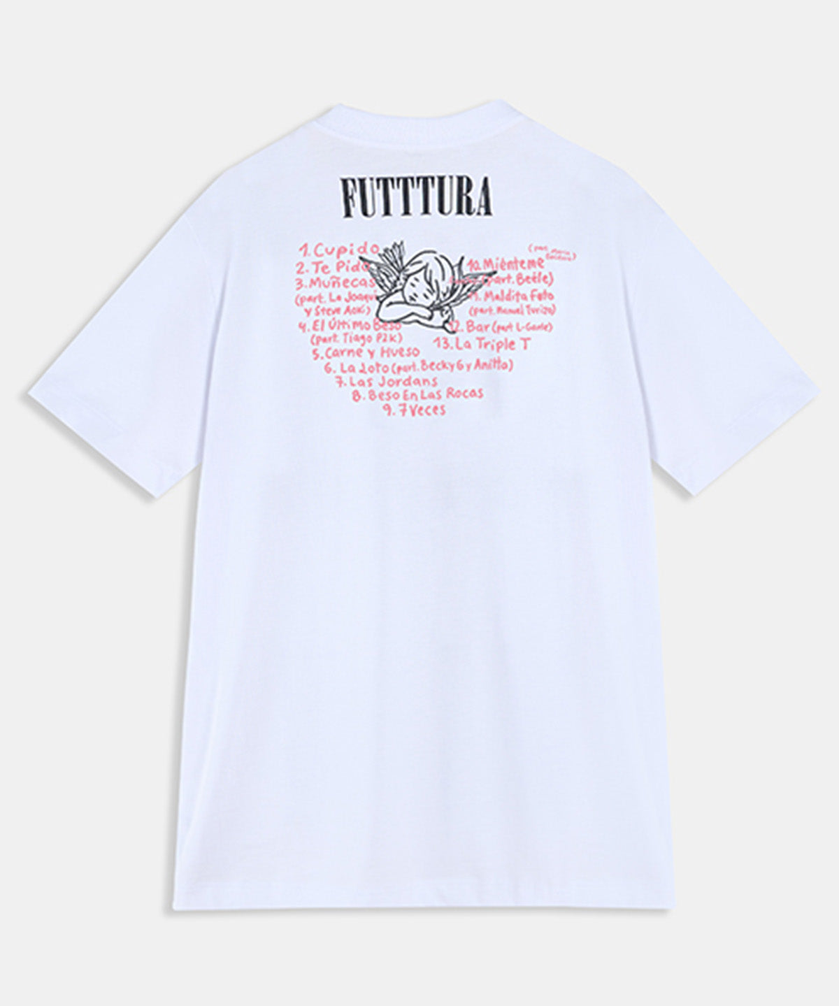 Polera Oversized TINI Unisex Blanca- Cupido