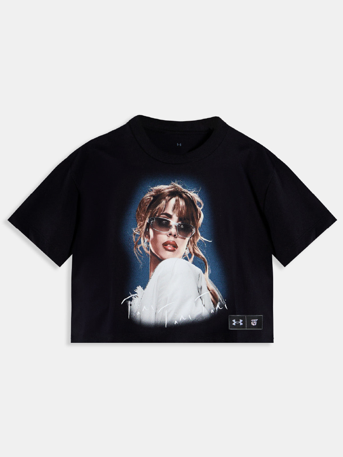 Polera Crop TINI Unisex Negra