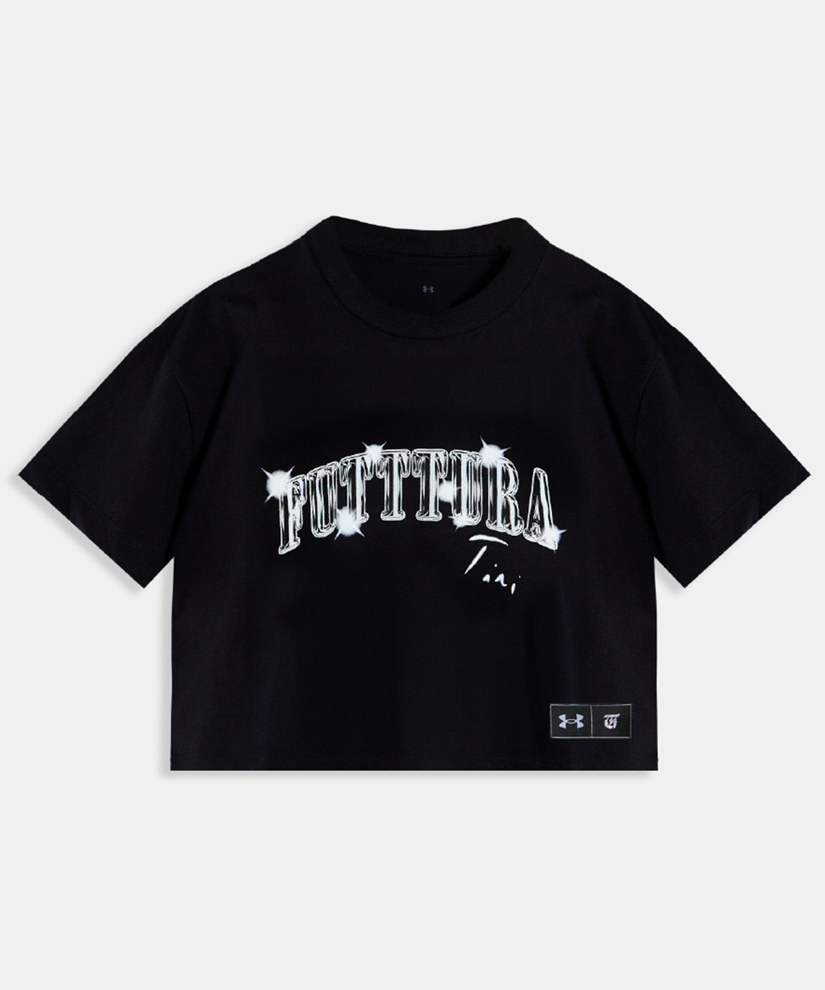 Polera Crop TINI Unisex Negra - FUTTTURA