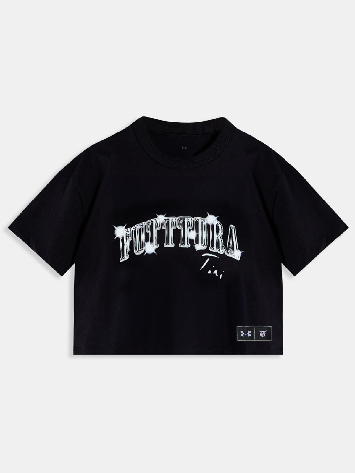 Polera Crop TINI Unisex Negra - FUTTTURA